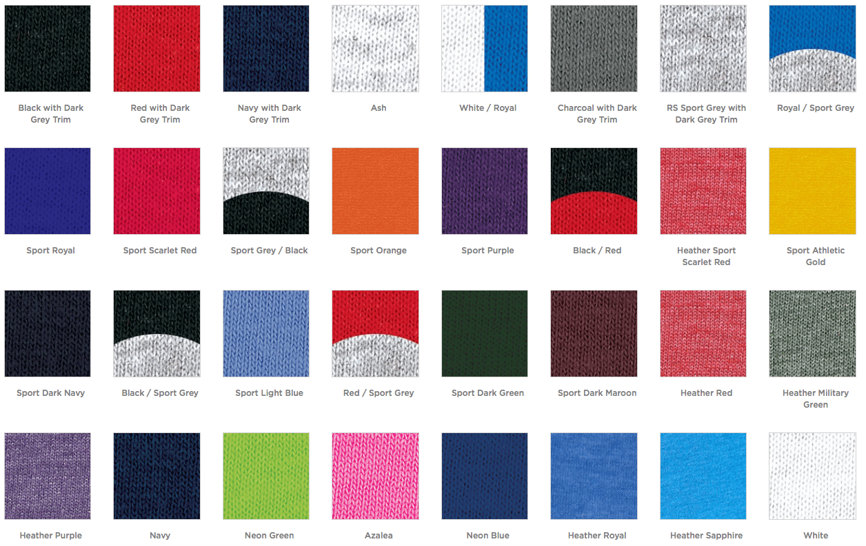 Gildan t-shirt color chart - page 4
